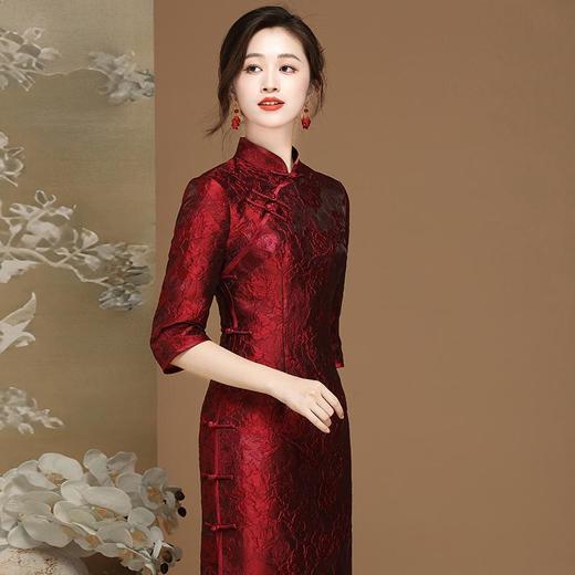 中国风复古提花日常改良旗袍连衣裙OY24350 商品图2