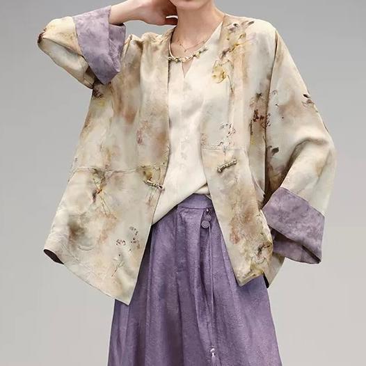 Famecoco范可儿秋款新中式马夹FAD6AB205