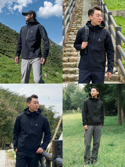 周末的纯福利❗️纯元。25新款凯乐shi M8IC系列男士连帽软壳外套～（售后期签收3天内，不合适及时联系） 商品图5