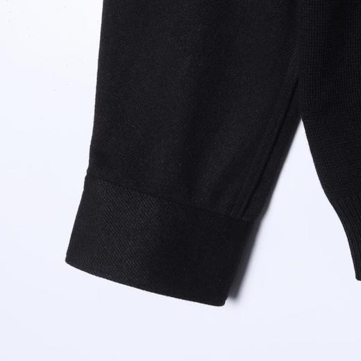 9629SDSA男士秋冬新款痞帅男装老钱风假两件翻领毛衣简约百搭针织衫 商品图4