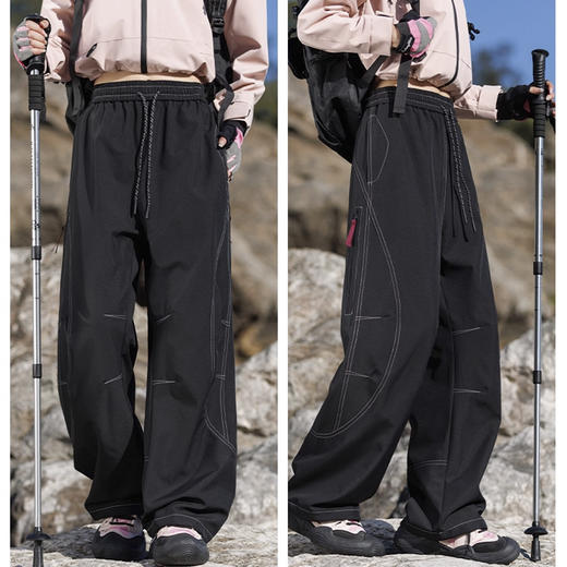 裁缝学苑AH100三防冲锋裤两件套纸样女装加绒工装裤三合一运动登山裤样板 商品图1