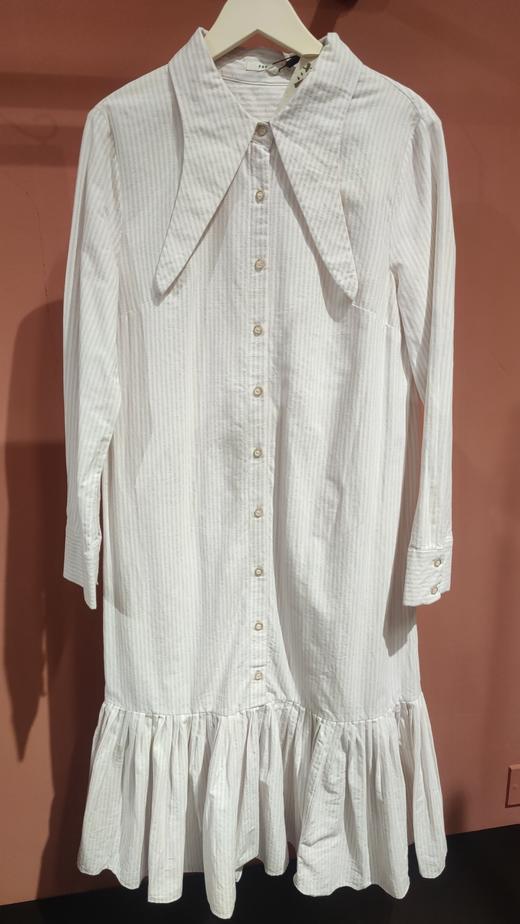 famecoco范可儿连衣裙女七分袖垂感高腰中长裙F185FA014 商品图0