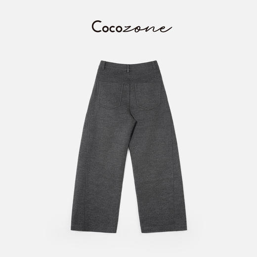 COCO ZONE 刘 一一 “羊毛弯刀裤”羊毛混纺垂坠感休闲裤CD1A1739 商品图1