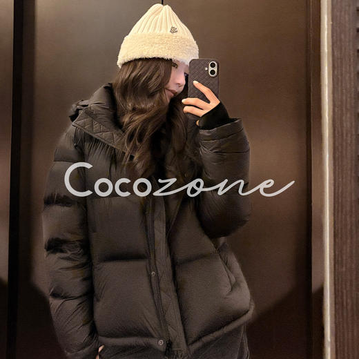COCO ZONE 刘 一一 “冬日限定”95白鹅绒连帽拉链鹅绒服CD2A3194 商品图1