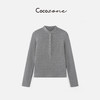 COCO ZONE 刘 一一 “扣子打底”半开领基础款长袖T恤 CD1A1783 商品缩略图2