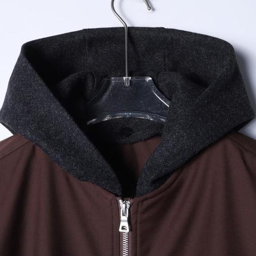 25Y325SDSA男士秋冬新款痞帅男装美式复古撞色假两件连帽棉服外套百搭 商品图2