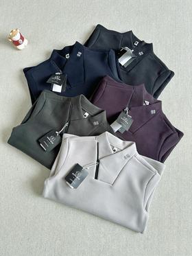 可隆户外休闲衣冬户外男士高领内搭仿羊绒长袖T恤