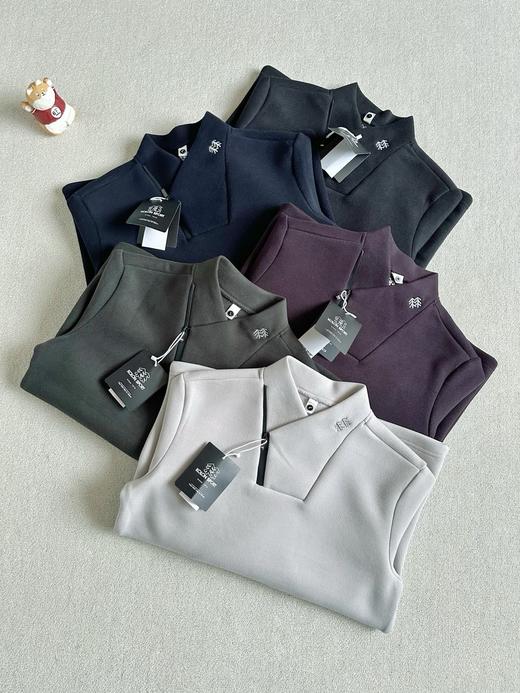 可隆户外休闲衣冬户外男士高领内搭仿羊绒长袖T恤 商品图0