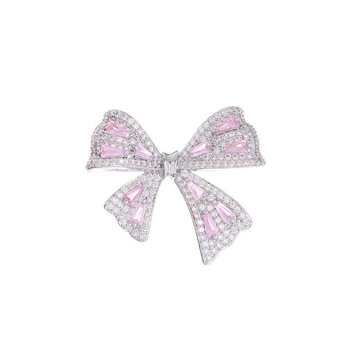 奢华高级感微镶满锆蝴蝶结胸针，精致轻奢高档西装领口衬衫配饰胸花LY-M-297 商品图4