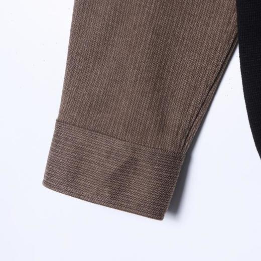 9515SDSA男士秋冬新款痞帅男装老钱风撞色翻领假两件毛衣百搭商务上衣 商品图4