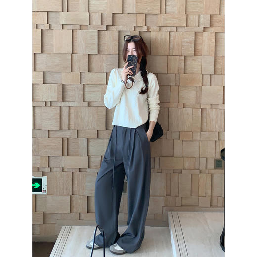 <曾小咸推荐>3.23现货秒杀 ！微信超特价！韩系娃娃领毛针织衫 日常169.99 立减80 秒杀89.99！！西装裤（加厚）秒杀89.99！！ 商品图3