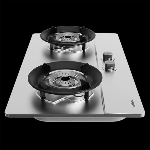 迅达（XUNDA）不锈钢双灶 双环旋火 双5.2kW大火力 新一级能效 70%热效率  可移动炉头设计JZT-2-NS8362B 天然气 商品图1