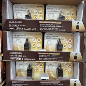 Nature Republic人参黄金丝精华安瓶100ml，美国🇺🇸直邮特价340元🉐包税包邮到手🔥为肌肤注入奢养能量。