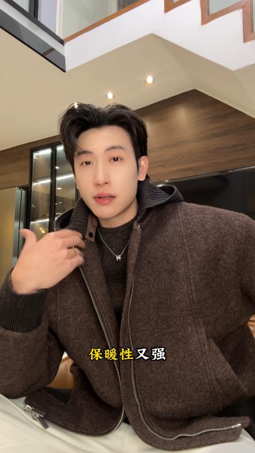 F5505SDSA男士秋冬新款痞帅男装韩版连帽羽绒服外套拼接针织百搭时尚 商品图0