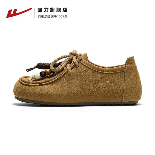 回力女鞋串珠勃肯鞋女美拉德袋鼠鞋全包内增高乐福鞋两穿厚底单鞋 商品图1