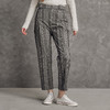 famecoco范可儿灰色竖条纹西裤女垂感秋季文艺收腰直筒裤长裤通勤F185GA003 商品缩略图1