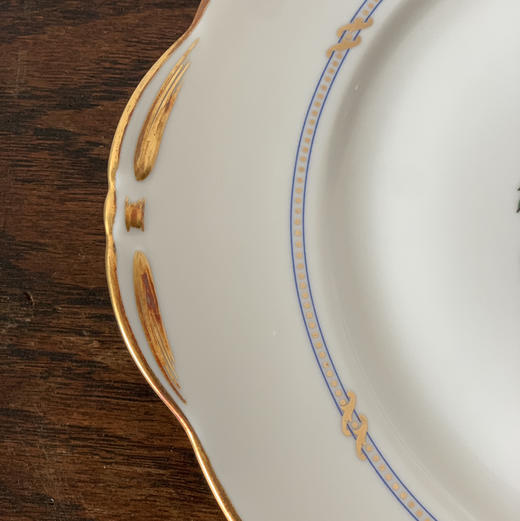 法国Limoges利摩日双耳描金大果盘 商品图3