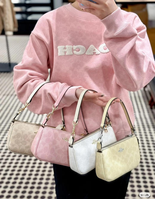 𝐂𝐇女款圆领老花毛毡刺绣小标卫衣815 商品图2