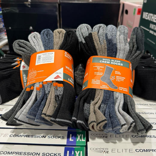 Weatherproof男士羊毛袜特价～美国🇺🇸直邮特价188元/5双装🉐包税包邮到手了 商品图4