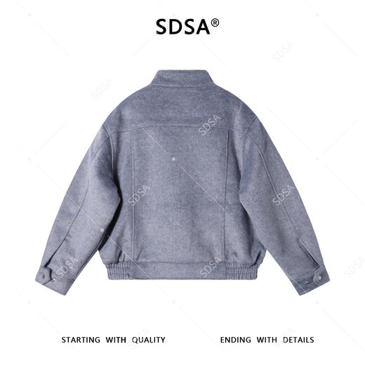 HL-8026SDSA男士秋冬新款痞帅男装潮牌美式纯色拉链立领夹克外套百搭时尚 商品图5