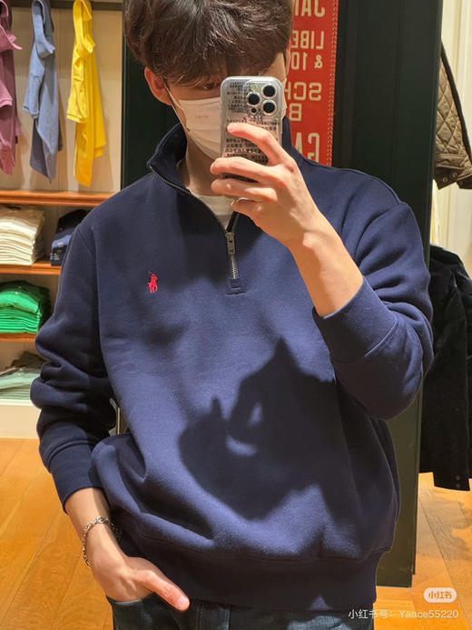 𝐑𝐋情侣款半拉链立领针织卫衣1115 商品图1