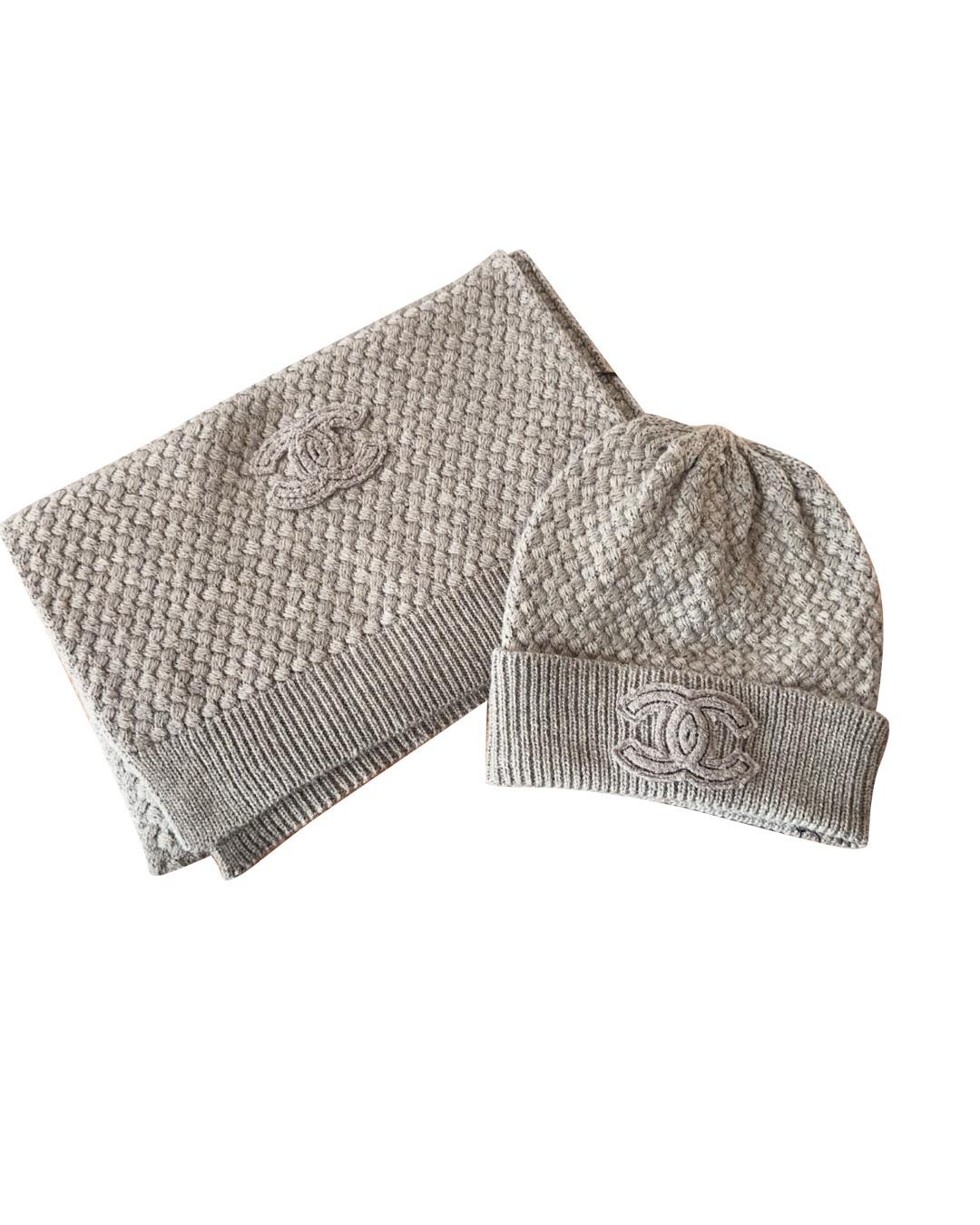 女款羊毛针织围巾套装hu025