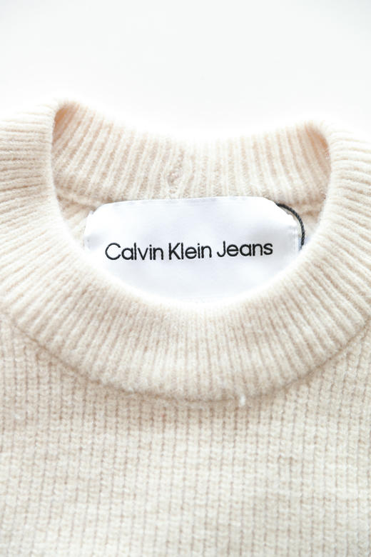 氛围感字母提花毛衣，慵懒宽松设计。印花圆领套头针织衫C120766 商品图14