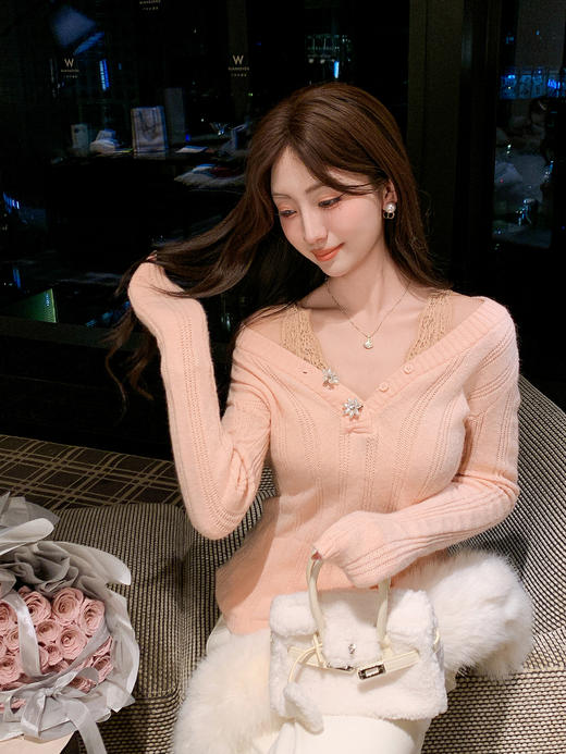 张心子【自由穿搭】蕾丝美背内衣女2025年秋冬新款纯欲风内搭胸衣 U2512022 商品图9