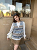 Read Nameless /蓝色花纹绵羊毛马甲+春款法式衬衫 2025/12/8 商品缩略图4