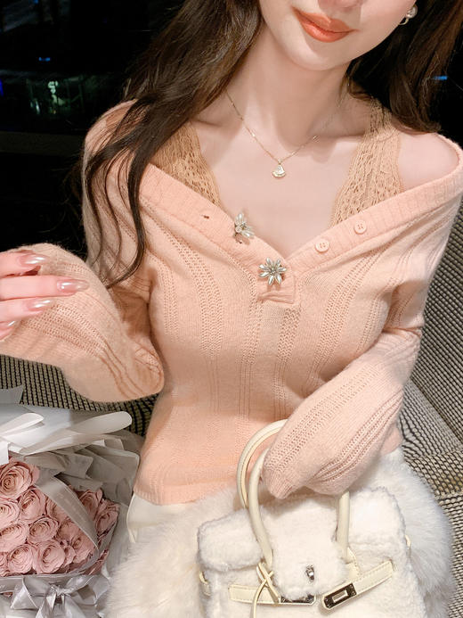 张心子【自由穿搭】蕾丝美背内衣女2025年秋冬新款纯欲风内搭胸衣 U2512022 商品图8