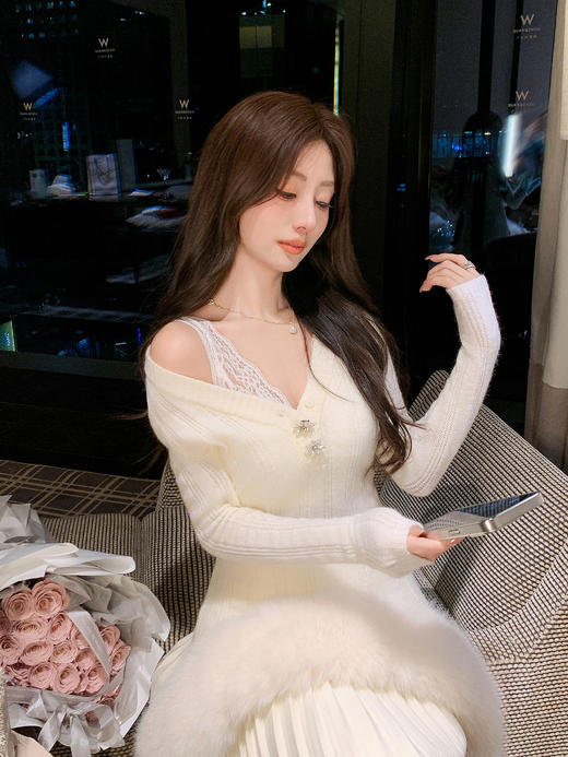 张心子【自由穿搭】蕾丝美背内衣女2025年秋冬新款纯欲风内搭胸衣 U2512022 商品图14