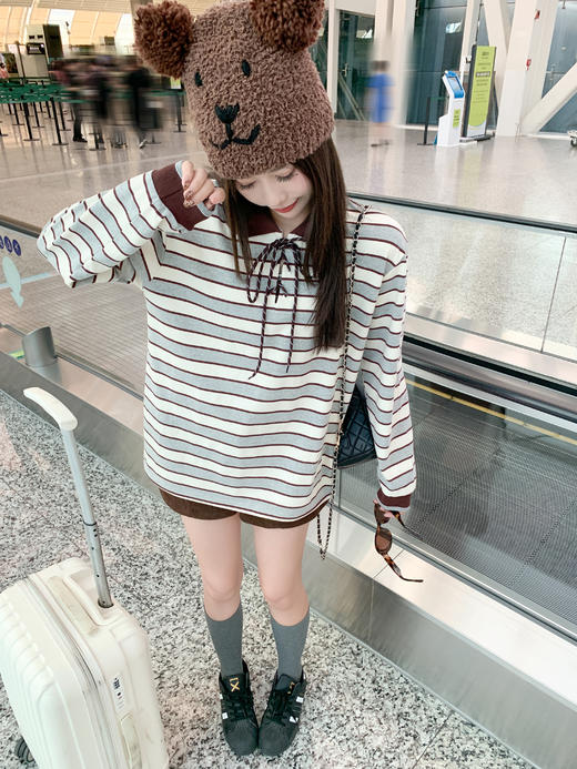 【169元任选2件】现货！polo领条纹长袖 商品图6