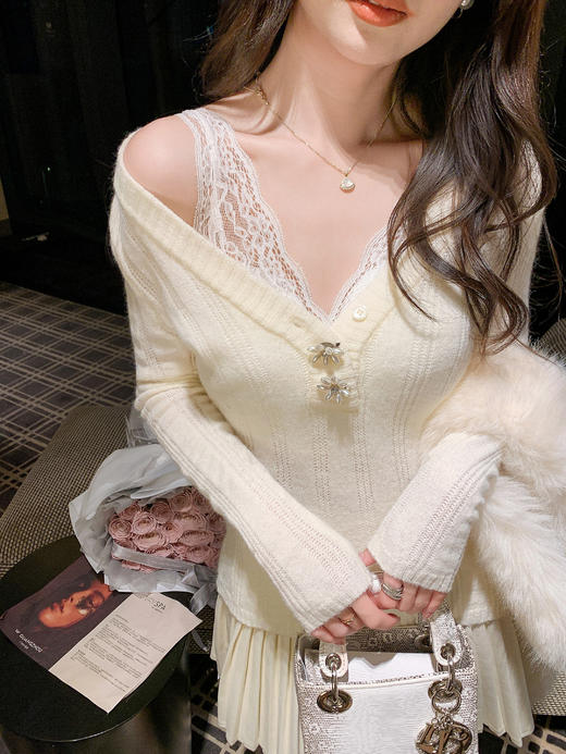 张心子【自由穿搭】蕾丝美背内衣女2025年秋冬新款纯欲风内搭胸衣 U2512022 商品图6