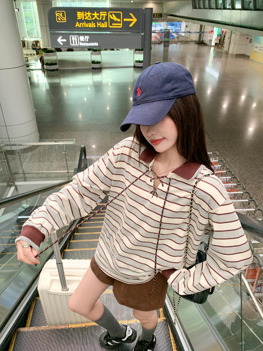 【169元任选2件】现货！polo领条纹长袖 商品图8