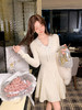 张心子【罗曼蒂克】蕾丝针织连衣裙优雅内搭打底裙子 U2512032 商品缩略图6