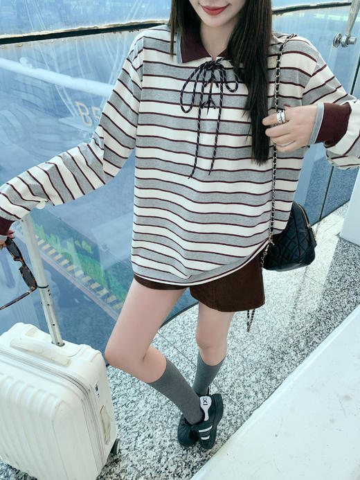 【169元任选2件】现货！polo领条纹长袖 商品图11