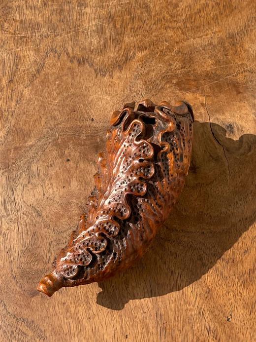 竹根镂雕白菜摆件，顺丰包邮 商品图1