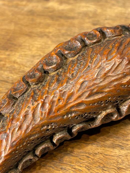 竹根镂雕白菜摆件，顺丰包邮 商品图12