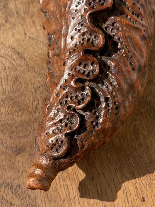 竹根镂雕白菜摆件，顺丰包邮 商品图10