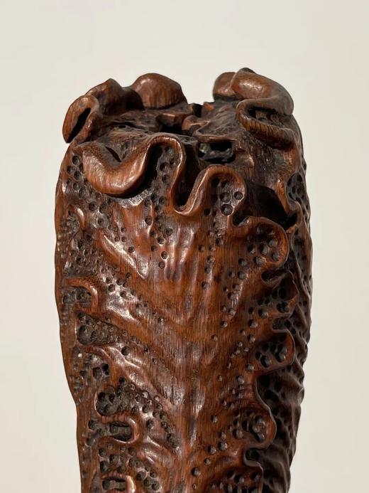 竹根镂雕白菜摆件，顺丰包邮 商品图5