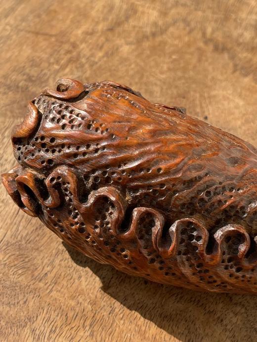 竹根镂雕白菜摆件，顺丰包邮 商品图8