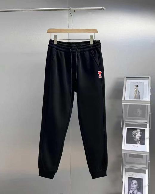 D120850银狐绒加绒秋冬男士运动束脚卫裤休闲裤 商品图2