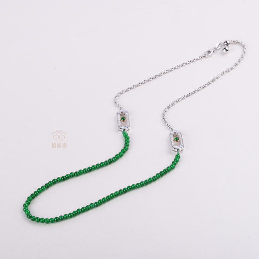 【青春】时尚翡翠米珠项链-XL12407078 商品图1