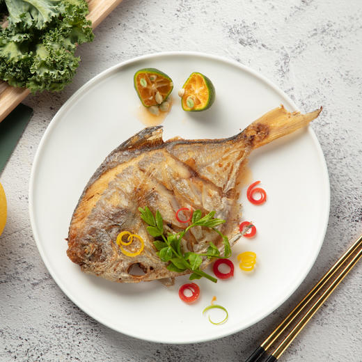 【400积分+84】鲜到鲜得 海捕银鲳鱼 400g*4包（4条/包） 野生捕捞 商品图2