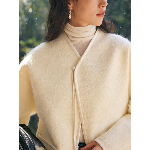 HeyDress盘扣立领连肩袖新中式外套 商品图1