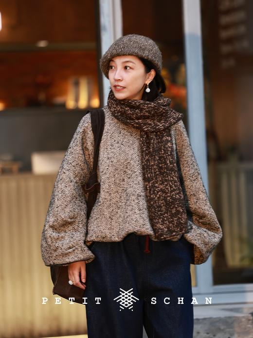 PETIT SCHAN小闪 CLO#980 Soup Dumplings 小笼包 羊毛马海毛混纺斜纹罩衫 商品图2