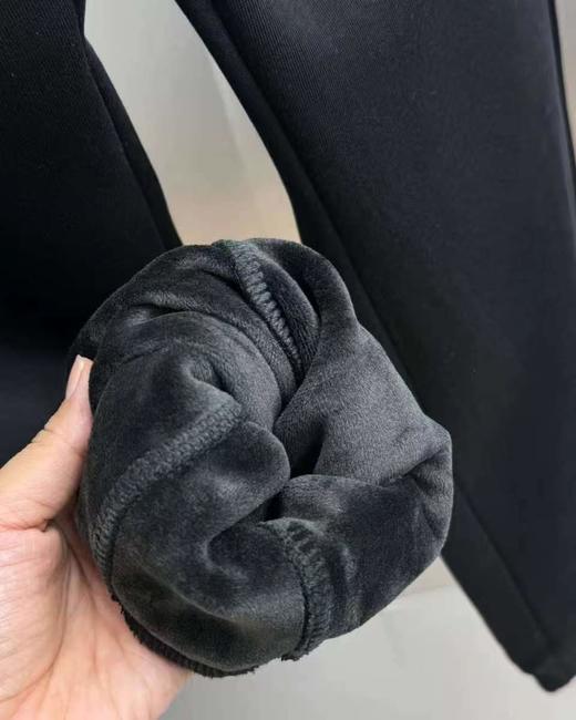 D120850银狐绒加绒秋冬男士运动束脚卫裤休闲裤 商品图5