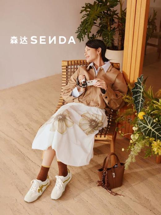 【云粉节】BF楼森达复古阿甘德训鞋2026春季新款棕色平底休闲鞋4OU28吊牌价859活动价499 商品图2