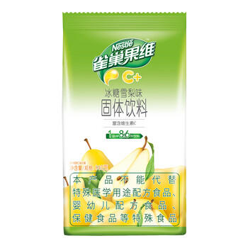 雀巢（Nestle）果维C+冰糖雪梨味840g/袋 富含维C 低脂果珍冲饮果汁粉 商品图3