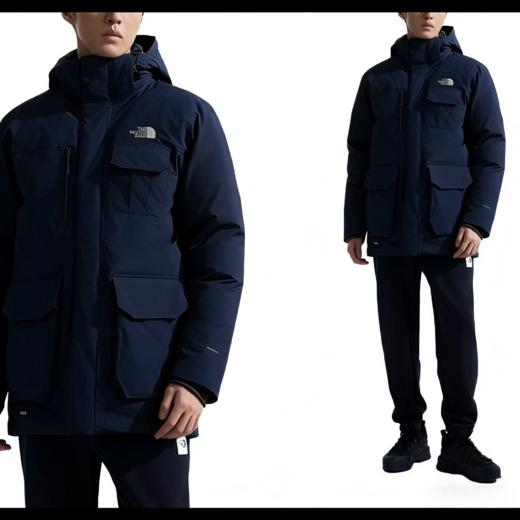 T2F元单经典款鹅绒防水 可拆卸连帽羽绒服 YR189 商品图0